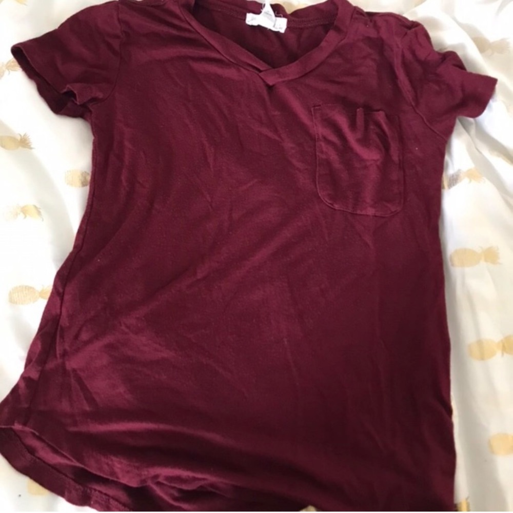 Burgundy shirt